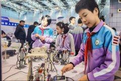 进化、智身科技等企业带来的仿朝气器人表演和